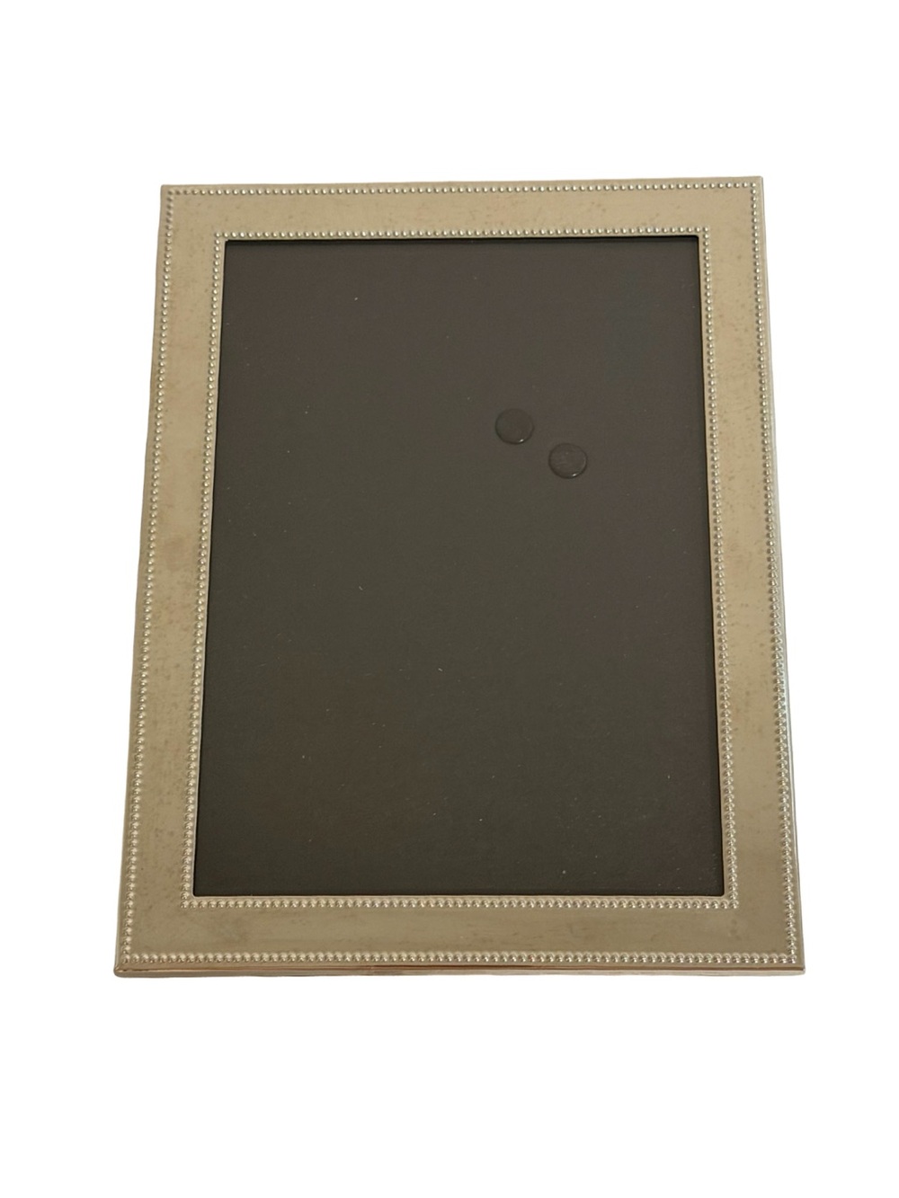 W Home 5x7 inch Silver Tone Beaded Picture Frame